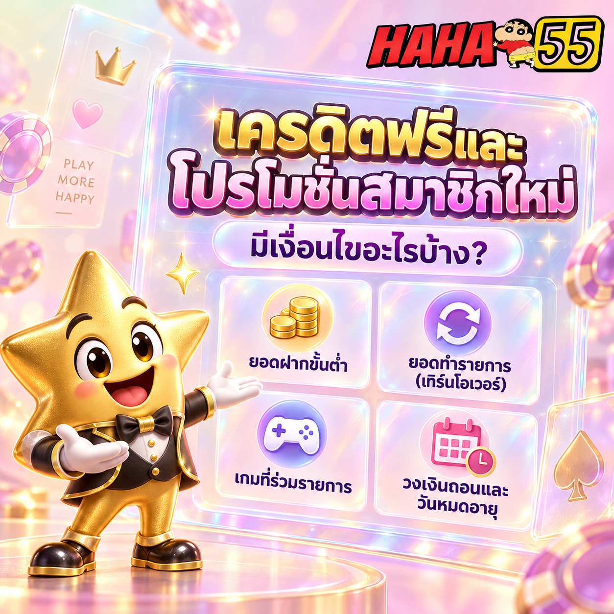 เครดิตฟรีและโปรโมชั่นสมาชิกใหม่